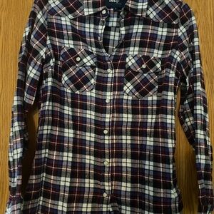 Plaid Button-Up Shirt